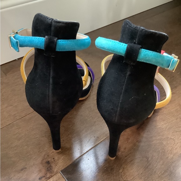 Kenneth Cole New York Suede Multicolour High Heels size 7 - Picture 3 of 5